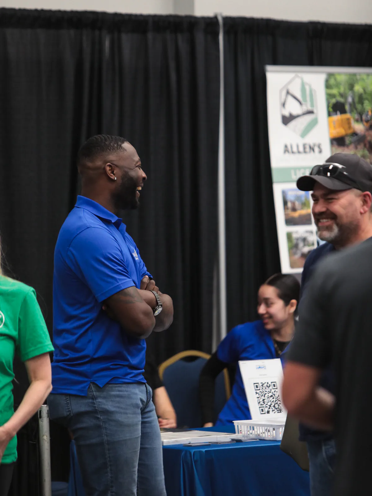 Visitors speaking with home professionals at the Putnam County Home Show